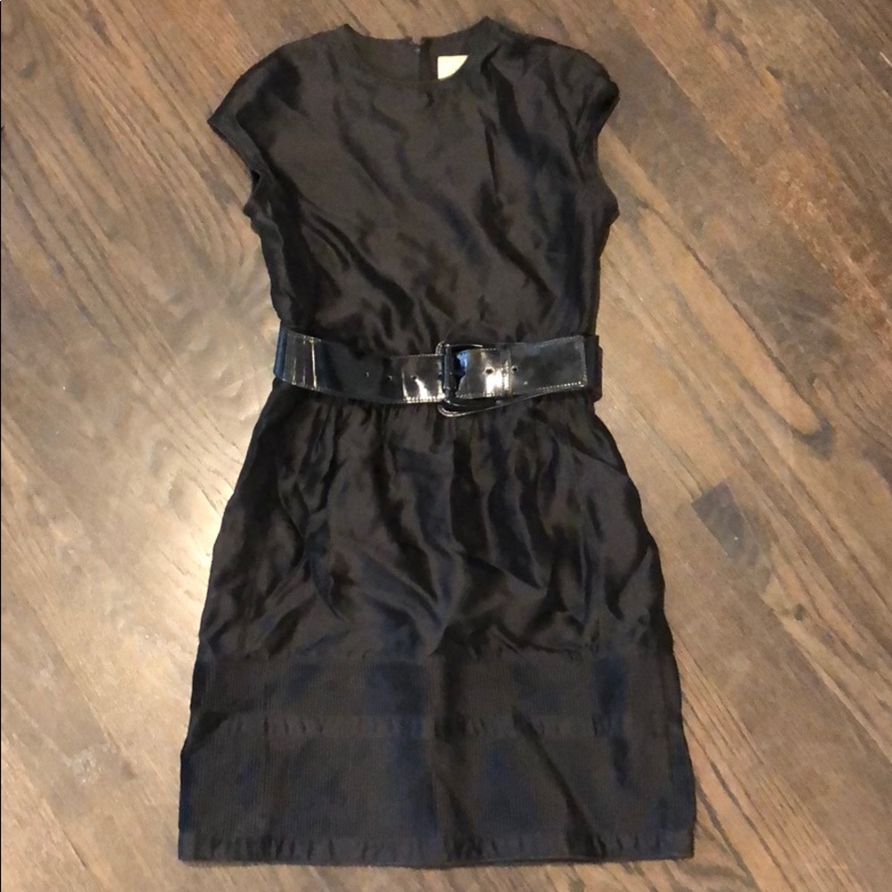 Burberry black dress with belt, USA size 2.